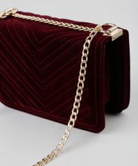 Bolsa-Feminina-Transversal-Pequena-em-Veludo-Vinho-9381297-Vinho_6