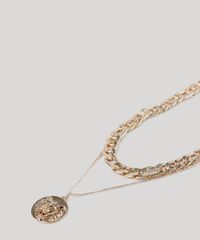 Kit-de-Gargantilha-Choker---Colar-com-Pingente-de-Leao-Dourado-9427640-Dourado_3