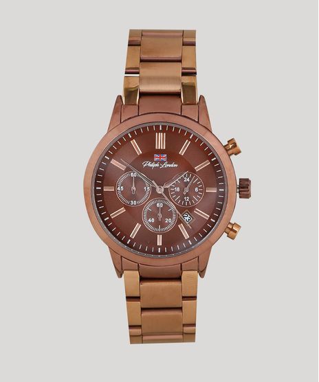 Relogio-Cronografo-Philiph-London-Masculino---PL80090613M-Marrom-9532499-Marrom_1