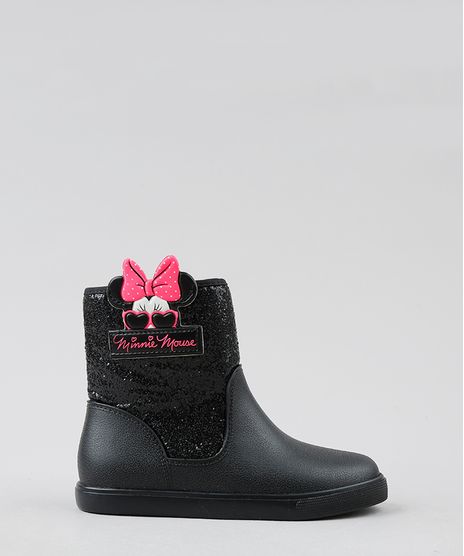 Bota-Galocha-Infantil-Grendene-Minnie-com-Glitter-Preta-9511356-Preto_1