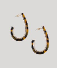 Brinco-Feminino-com-Acrilico-Tartaruga-Dourado-9428275-Dourado_1