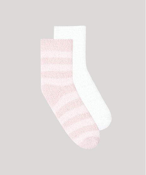 Kit-de-2-Meias-Femininas-de-Inverno-Felpudas-Multicor-9283621-Multicor_1