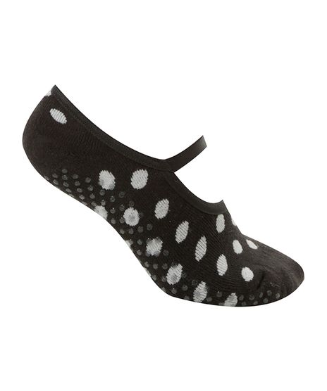 Meia-Bailarina-Estampada-de-Poa-Preta-8501259-Preto_1