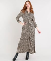 Vestido-Chemise-Feminino-Longo-Estampado-Animal-Print-Bege-9508342-Bege_1