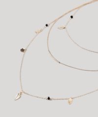 Colar-Feminino-Triplo-com-Pingente-de-Folhas-Dourado-9427649-Dourado_3