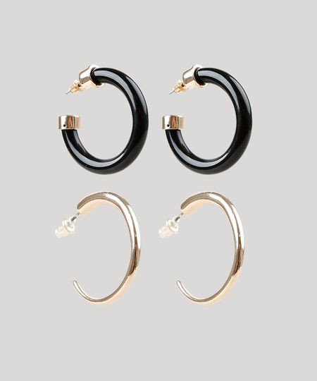 Kit-de-2-Brincos-Femininos-em-Argola-Dourado-9427636-Dourado_1