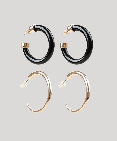 Kit-de-2-Brincos-Femininos-em-Argola-Dourado-9427636-Dourado_1