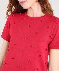 Blusa-Feminina-em-Trico-com-Perolas-Manga-Curta-Decote-Redondo-Vermelha-9341365-Vermelho_4