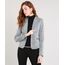 Blazer-Feminino-Estampado-Xadrez-com-Ziper-Cinza-9383127-Cinza_1