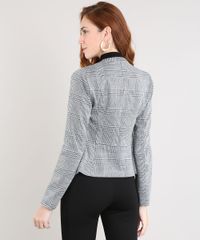 Blazer-Feminino-Estampado-Xadrez-com-Ziper-Cinza-9383127-Cinza_2 Blazer-Feminino-Estampado-Xadrez-com-Ziper-Cinza-9383127-Cinza_2
