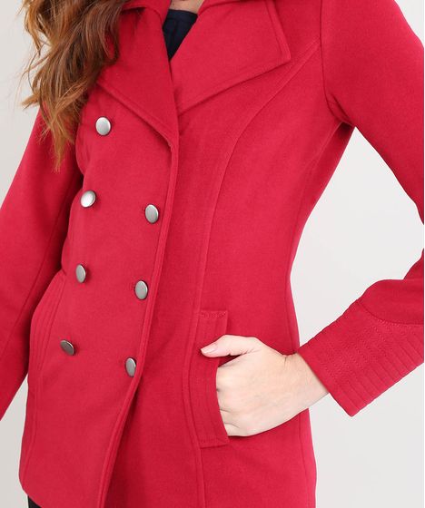 casaco vermelho feminino