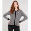 Cardigan-Feminino-em-Trico-Estampado-de-Poa-Preto-9425764-Preto_1
