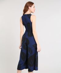 Macacao-Feminino-Pantacourt-Estampado-Folhagem-Decote-V-Azul-Marinho-9411040-Azul_Marinho_2