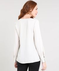 Blusa-Feminina-Ampla-com-Recorte-Manga-Longa-Decote-V-Kaki-Claro-9429325-Kaki_Claro_2