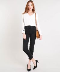 Blusa-Feminina-Ampla-com-Recorte-Manga-Longa-Decote-V-Kaki-Claro-9429325-Kaki_Claro_3