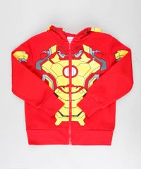 Blusao-Infantil-Homem-de-Ferro-em-Moletom-com-Capuz-com-Mascara-Vermelho-8468860-Vermelho_1