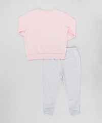 Conjunto-Infantil-Margarida-de-Blusao-Rosa---Calca-em-Moletom-Cinza-Mescla-9169067-Cinza_Mescla_2