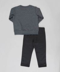 Conjunto-Infantil-Batman-de-Blusao-Cinza-Mescla-Escuro---Calca-em-Moletom-Preta-9129252-Preto_2