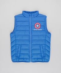 Colete-Infantil-Puffer-Capitao-America-com-Bolsos-Azul-9348800-Azul_1