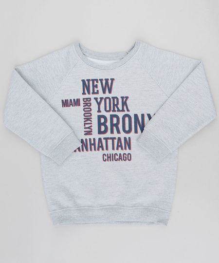 Blusao-Infantil--New-York--em-Moletom-Gola-Careca-Cinza-Mescla-9455995-Cinza_Mescla_1 Blusao-Infantil--New-York--em-Moletom-Gola-Careca-Cinza-Mescla-9455995-Cinza_Mescla_1