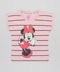 Blusa-Infantil-Minnie-com-Listras-Manga-Curta-Decote-Redondo-Rosa-9519338-Rosa_1