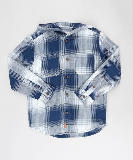 Camisa-Infantil-Estampada-Xadrez-com-Capuz-Manga-Longa-Azul-Marinho-9382070-Azul_Marinho_1