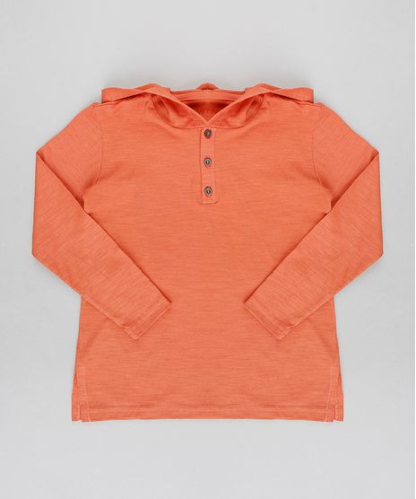 Camiseta-Infantil-com-Capuz-e-Botoes-Manga-Longa-Laranja-9440456-Laranja_1