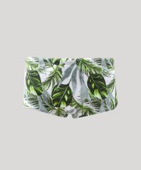 Sunga-Masculina-Estampada-de-Folhagem-com-Protecao-UV50--Branca-9456398-Branco_1