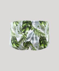 Sunga-Masculina-Estampada-de-Folhagem-com-Protecao-UV50--Branca-9456398-Branco_2