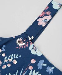 Salopete-Infantil-Estampada-Floral-com-Lace-Up-Azul-Marinho-9364777-Azul_Marinho_3
