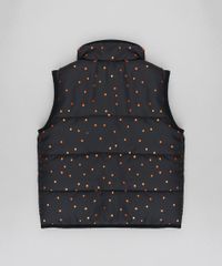 Colete-Infantil-Puffer-Estampado-de-Poa-com-Pelo-Preto-9363996-Preto_2