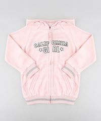 Blusao-Infantil--California-Girl--em-Plush-com-Capuz-Rosa-Claro-9362171-Rosa_Claro_1
