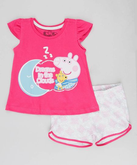 Pijama-Infantil-Peppa-Pig-Manga-Curta-Pink-9476366-Pink_1 Pijama-Infantil-Peppa-Pig-Manga-Curta-Pink-9476366-Pink_1