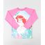 Blusa-de-Praia-Infantil-Pequena-Sereia-Ariel-Raglan-Manga-Longa-com-Protecao-UV50--Rosa-9422363-Rosa_1