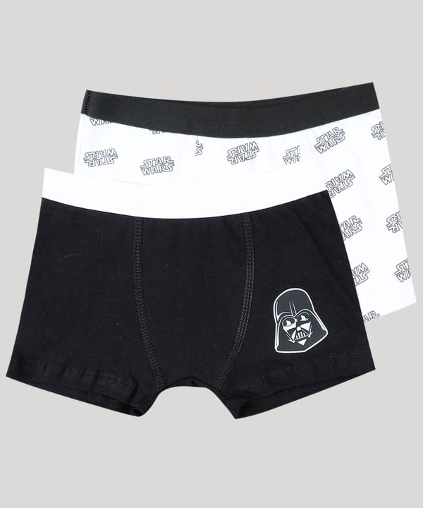 Kit de 2 Cuecas Infantis Boxer Star Wars Multicor 4