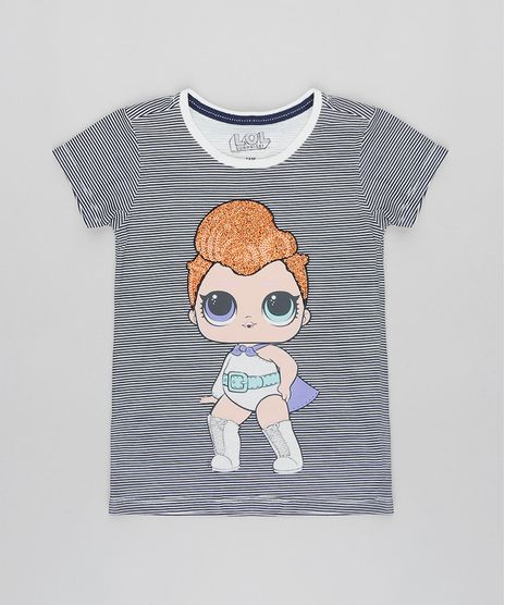Blusa-Infantil-LOL-Surprise-Listrada-com-Paete-Manga-Curta-Decote-Redondo-Off-White-9468818-Off_White_1
