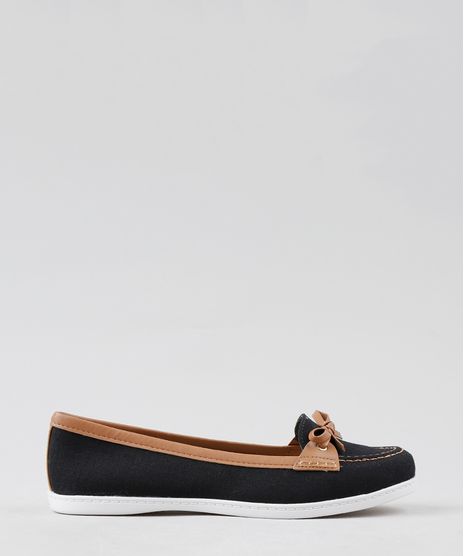 Sapatilha-Mocassim-Feminina-Moleca-em-Lona-com-Laco-Preta-9474424-Preto_1