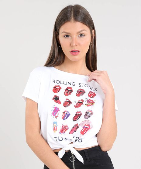 Blusa-Feminina-The-Rolling-Stones-com-No-Manga-Curt-Decote-Redondo-Off-White-9505742-Off_White_1