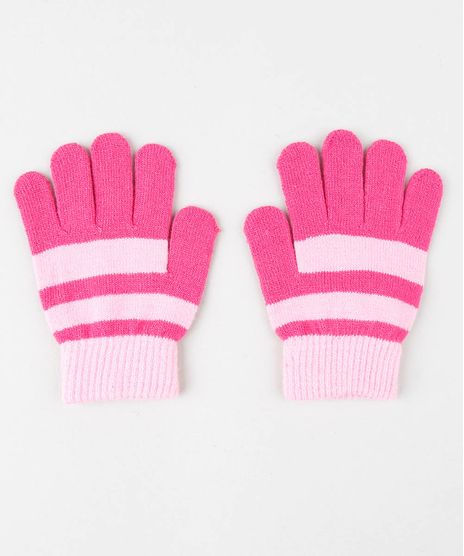 Luva-Infantil-em-Trico-Listrada-Rosa-9360416-Rosa_1