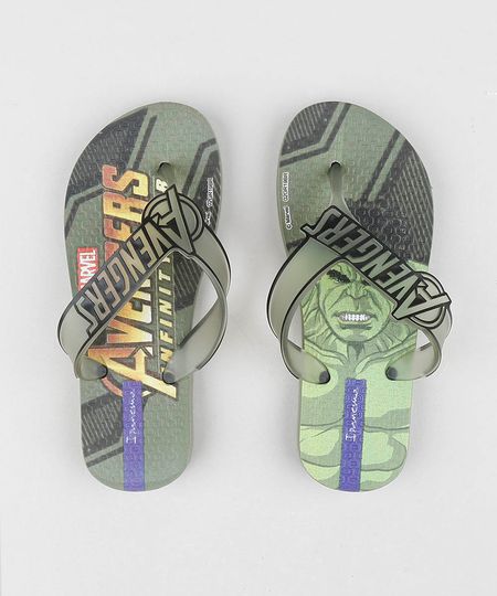 Chinelo Infantil Ipanema Hulk Os Vingadores Guerra Infinita Verde Menor preço em Chinelo Infantil Ipanema Hulk Os Vingadores Guerra Infinita Verde