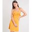 Vestido-Feminino-Curto-Canelado-com-Babado-Alca-Fina-Mostarda-9468905-Mostarda_1