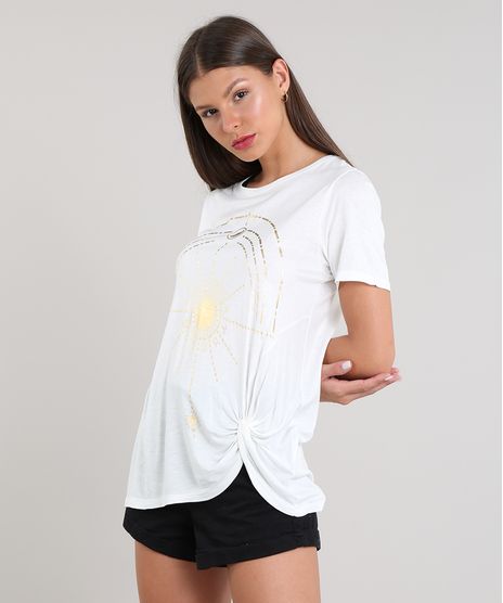 Blusa-Feminina-Ampla-Zodiaco-com-No-Manga-Curta-Decote-Redondo-Off-White-9446238-Off_White_1