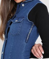 Vestido-Jeans-Feminino-Curto-com-Botoes-Sem-Manga-Azul-Escuro-9463433-Azul_Escuro_4