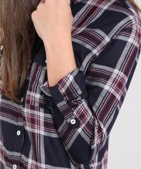 Camisa-Feminina-Estampada-Xadrez-Manga-Longa-Azul-Marinho-9365399-Azul_Marinho_4