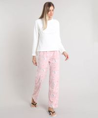 Pijama-de-Inverno-Feminino--Weekend-Lover--em-Fleece-Manga-Longa-Off-White-9371447-Off_White_1