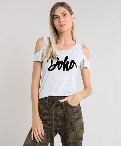 Blusa-Feminina-Open-Shouder--Boho--Manga-Curta-Decote-Redondo-Cinza-Mescla-Claro-9492578-Cinza_Mescla_Claro_1