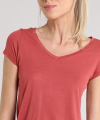 Blusa-Feminina-Basica-Manga-Curta-Decote-V-Laranja-Escuro-9528789-Laranja_Escuro_4
