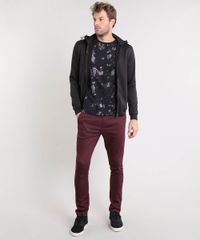 Camiseta-Masculina-Slim-Fit-Estampada-de-Respingos-Manga-Curta-Gola-Careca-Preta-9388103-Preto_3