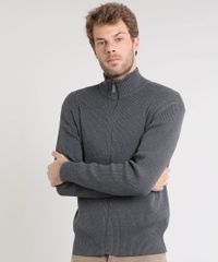 Jaqueta-Masculina-Slim-Fit-Canelada-em-Trico-Cinza-Mescla-Escuro-9347567-Cinza_Mescla_Escuro_1 Jaqueta-Masculina-Slim-Fit-Canelada-em-Trico-Cinza-Mescla-Escuro-9347567-Cinza_Mescla_Escuro_1