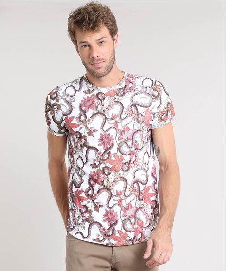 Camiseta-Masculina-Slim-Fit-Estampada-de-Cobra-Manga-Curta-Gola-Careca-Off-White-9388074-Off_White_1